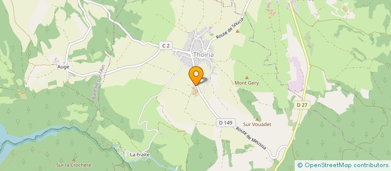 localisation de l'entreprise GROUPEMENT AGRICOLE D'EXPLOITATION EN COMMUN RECONNU BEREPION à THOIRIA