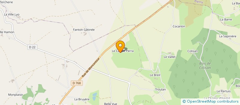 localisation de l'entreprise GROUPEMENT AGRICOLE D'EXPLOITATION EN COMMUN RECONNU BERGERIE DU MENE  PLOUGUENAST-LANGAST