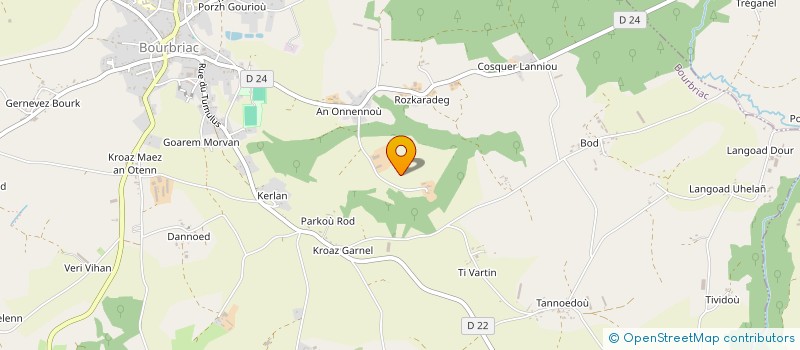 localisation de l'entreprise GROUPEMENT AGRICOLE D'EXPLOITATION EN COMMUN RECONNU BOSSCOAL à BOURBRIAC