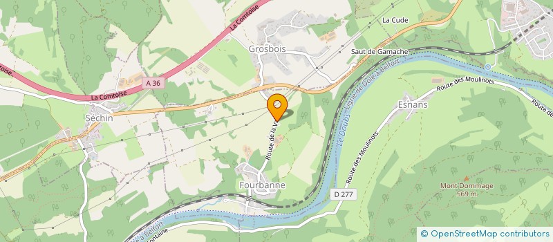 localisation de l'entreprise GROUPEMENT AGRICOLE D'EXPLOITATION EN COMMUN RECONNU BRANGET à FOURBANNE