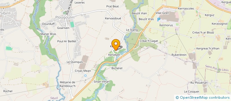 localisation de l'entreprise GROUPEMENT AGRICOLE D'EXPLOITATION EN COMMUN RECONNU CASTEL à PLOUGOULM