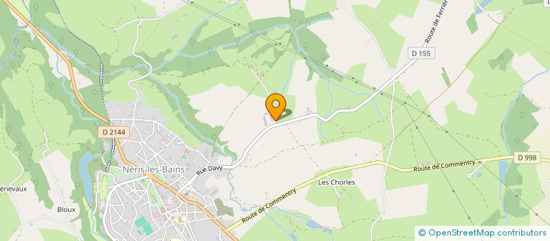 localisation de l'entreprise GROUPEMENT AGRICOLE D'EXPLOITATION EN COMMUN RECONNU CHAUVET  NERIS-LES-BAINS