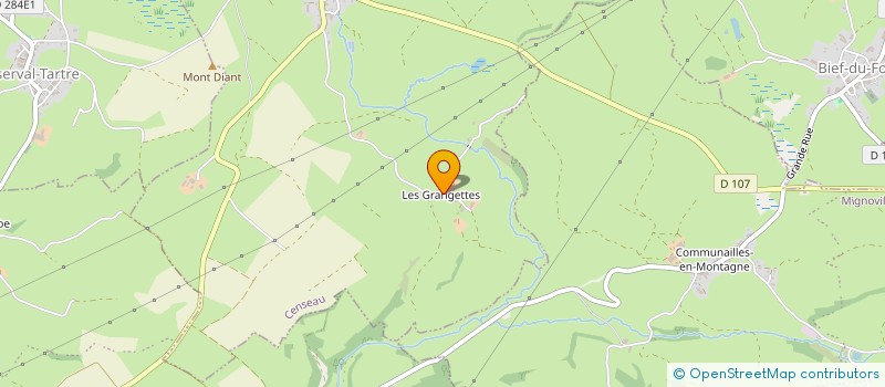 localisation de l'entreprise GROUPEMENT AGRICOLE D'EXPLOITATION EN COMMUN RECONNU CHAUVIN-DORNIER à NOZEROY