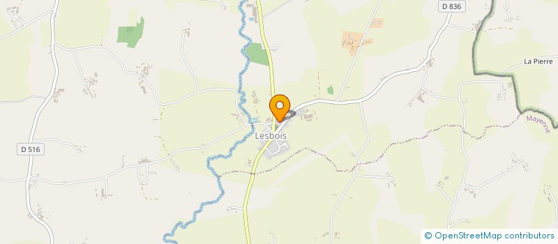 localisation de l'entreprise GROUPEMENT AGRICOLE D EXPLOITATION EN COMMUN RECONNU CHEVALIER à LESBOIS