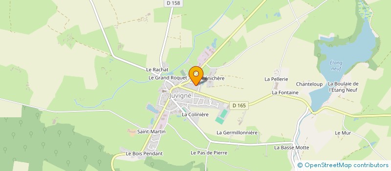 localisation de l'entreprise GROUPEMENT AGRICOLE D'EXPLOITATION EN COMMUN RECONNU COULANGE à SAINT-HILAIRE-DU-MAINE