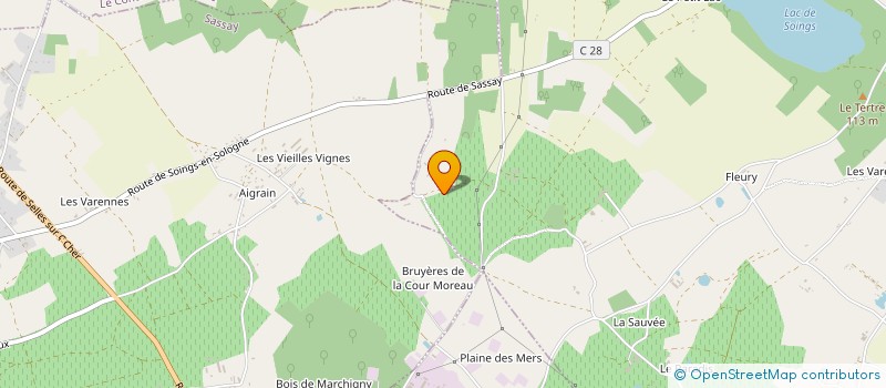 localisation de l'entreprise GROUPEMENT AGRICOLE D'EXPLOITATION EN COMMUN RECONNU COURTOIS-KUKA  SOINGS EN SOLOGNE