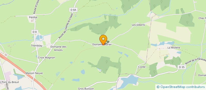 localisation de l'entreprise GROUPEMENT AGRICOLE D'EXPLOITATION EN COMMUN RECONNU DE CHARMEIL à LA PACAUDIERE