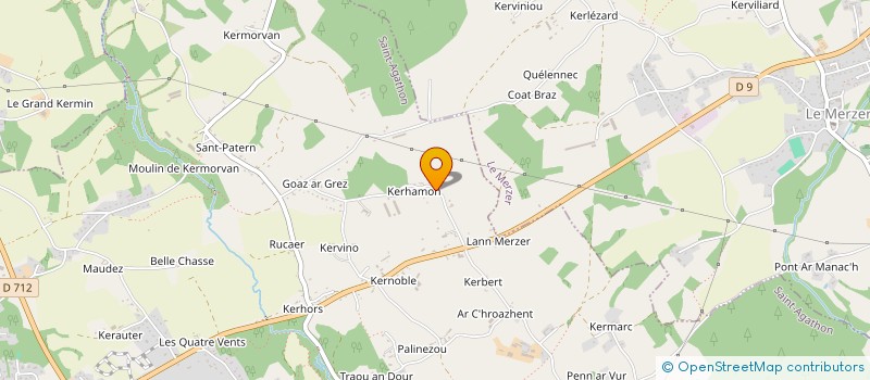 localisation de l'entreprise GROUPEMENT AGRICOLE D'EXPLOITATION EN COMMUN RECONNU DE CONVENANT AUGER  TREGONNEAU