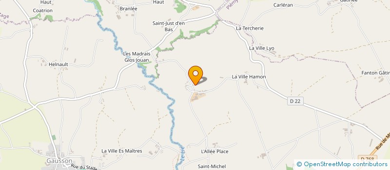 localisation de l'entreprise GROUPEMENT AGRICOLE D'EXPLOITATION EN COMMUN RECONNU DE CORNEAN à PLOUGUENAST-LANGAST