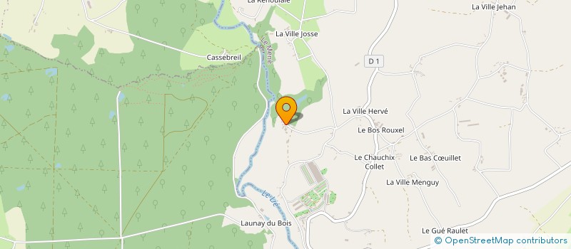 localisation de l'entreprise GROUPEMENT AGRICOLE D'EXPLOITATION EN COMMUN RECONNU DE CRENOL à LE MENE