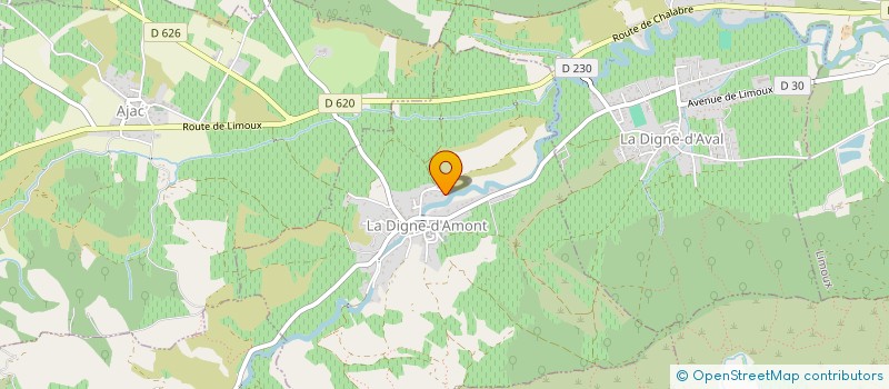 localisation de l'entreprise GROUPEMENT AGRICOLE D EXPLOITATION EN COMMUN RECONNU DE DOMAINE BERNATAS  LA DIGNE-D'AMONT