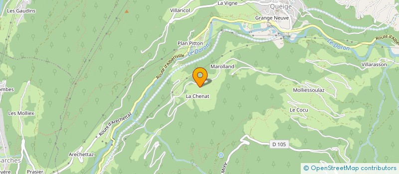 localisation de l'entreprise GROUPEMENT AGRICOLE D'EXPLOITATION EN COMMUN RECONNU DE GAEC DE LA FERME DES SAPINS  QUEIGE