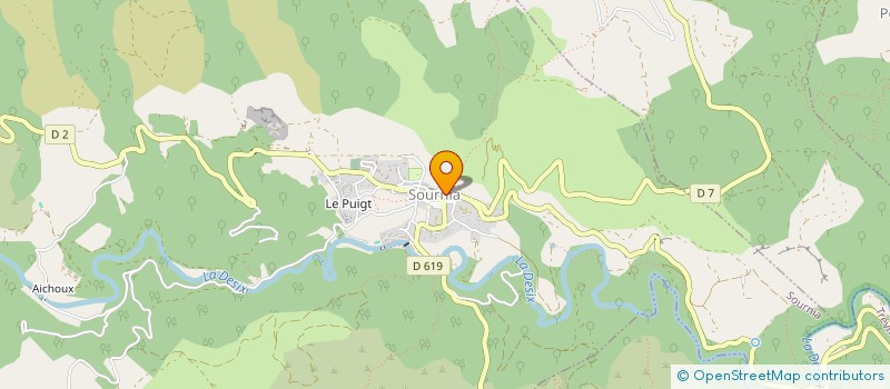 localisation de l'entreprise GROUPEMENT AGRICOLE D'EXPLOITATION EN COMMUN RECONNU DE GAEC DEULOFEU NIETO  PRATS-DE-SOURNIA