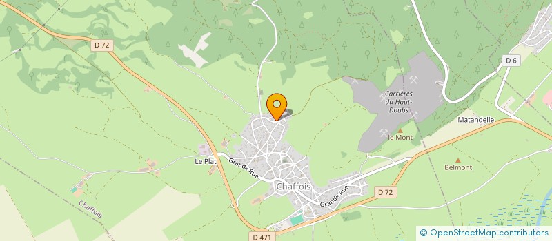 localisation de l'entreprise GROUPEMENT AGRICOLE D'EXPLOITATION EN COMMUN RECONNU DE JARDELLE à CHAFFOIS