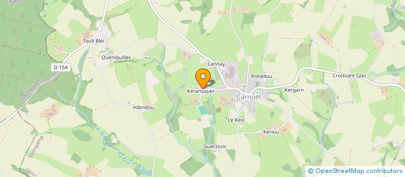 localisation de l'entreprise GROUPEMENT AGRICOLE D'EXPLOITATION EN COMMUN RECONNU DE KERANSQUER  CARNOET