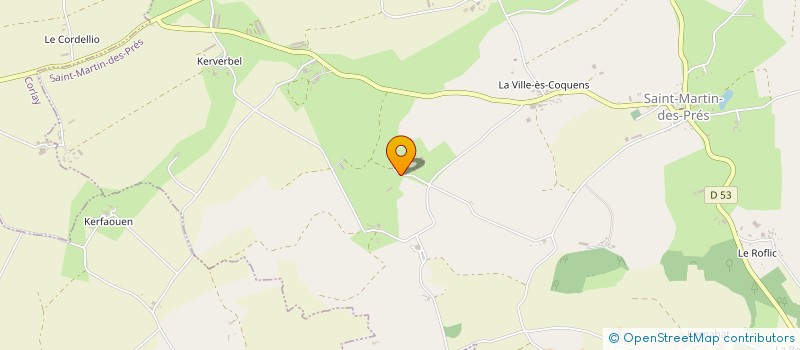 localisation de l'entreprise GROUPEMENT AGRICOLE D'EXPLOITATION EN COMMUN RECONNU DE KERRAULT à SAINT-MARTIN-DES-PRES