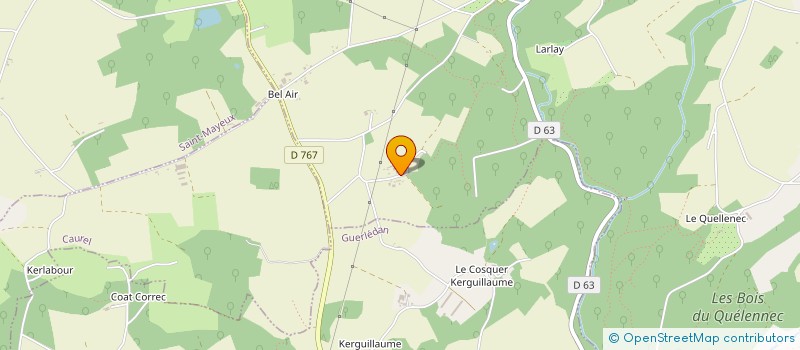 localisation de l'entreprise GROUPEMENT AGRICOLE D'EXPLOITATION EN COMMUN RECONNU DE KERSUARD  SAINT-GILLES-VIEUX-MARCHE