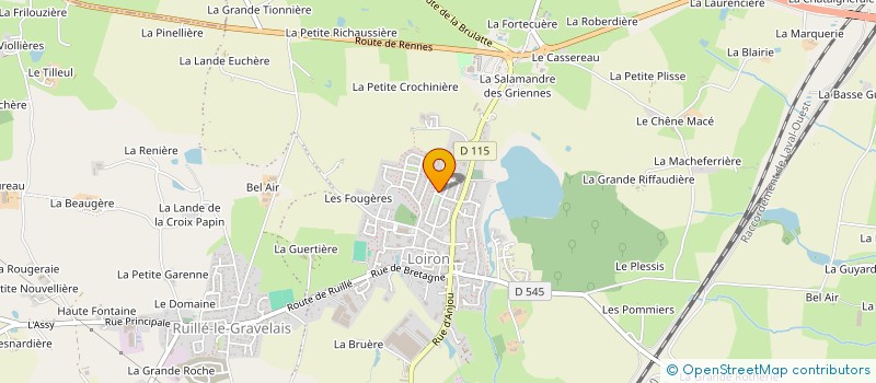 localisation de l'entreprise GROUPEMENT AGRICOLE D'EXPLOITATION EN COMMUN RECONNU DE L'ALLIANCE à SAINT-CYR-LE-GRAVELAIS