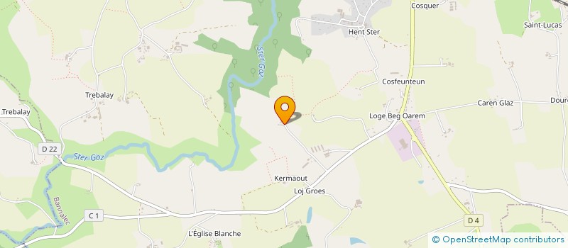 localisation de l'entreprise GROUPEMENT AGRICOLE D'EXPLOITATION EN COMMUN RECONNU DE L'AVEN STER GOZ  BANNALEC