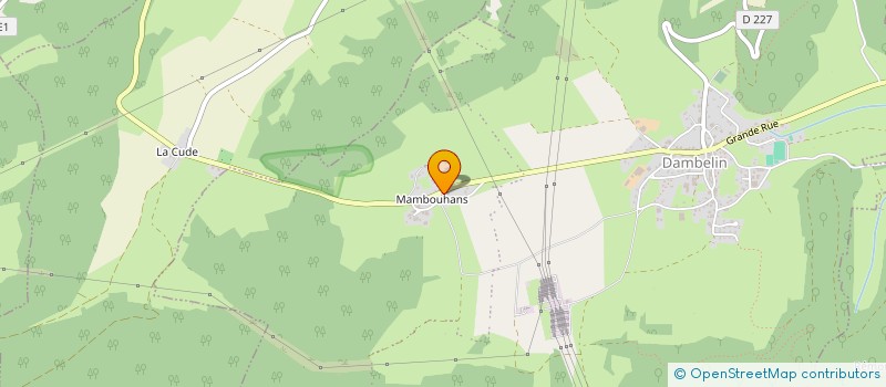 localisation de l'entreprise GROUPEMENT AGRICOLE D'EXPLOITATION EN COMMUN RECONNU DE L'ISERAN à DAMBELIN