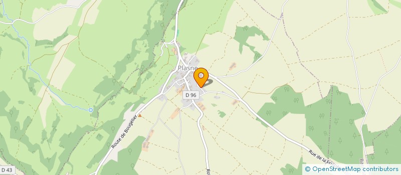 localisation de l'entreprise GROUPEMENT AGRICOLE D'EXPLOITATION EN COMMUN RECONNU DE LA BASCULE à PLASNE