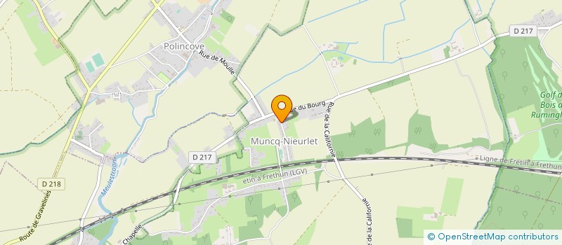 localisation de l'entreprise GROUPEMENT AGRICOLE D'EXPLOITATION EN COMMUN RECONNU DE LA BELLE VERDURE  NORT-LEULINGHEM