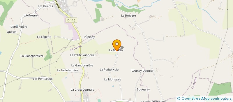 localisation de l'entreprise GROUPEMENT AGRICOLE D EXPLOITATION EN COMMUN RECONNU DE LA BIZOLAIS à LA DOREE