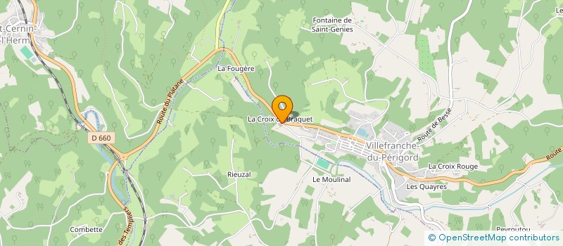 localisation de l'entreprise GROUPEMENT AGRICOLE D'EXPLOITATION EN COMMUN RECONNU DE LA FERME SOUS LES ARBRES à VILLEFRANCHE-DU-PERIGORD
