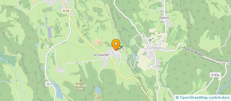 localisation de l'entreprise GROUPEMENT AGRICOLE D'EXPLOITATION EN COMMUN RECONNU DE LA GRANGE RONDE à CONTREVOZ