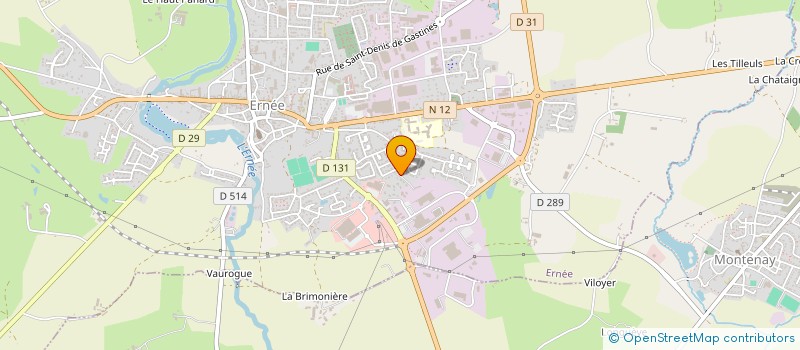 localisation de l'entreprise GROUPEMENT AGRICOLE D'EXPLOITATION EN COMMUN RECONNU DE LA HAIE à SAINT-DENIS-DE-GASTINES