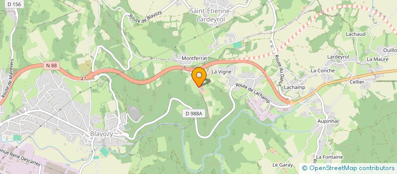 localisation de l'entreprise GROUPEMENT AGRICOLE D'EXPLOITATION EN COMMUN RECONNU DE LA HAUTE VIGNE à SAINT-PIERRE-EYNAC