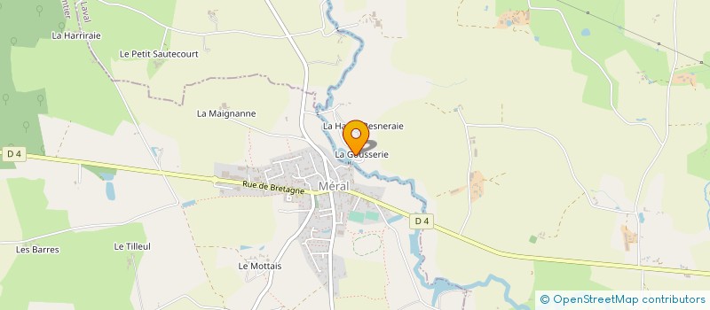 localisation de l'entreprise GROUPEMENT AGRICOLE D EXPLOITATION EN COMMUN RECONNU DE LA HOULERIE à MERAL