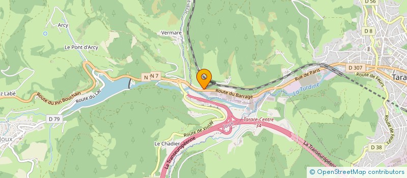 localisation de l'entreprise GROUPEMENT AGRICOLE D'EXPLOITATION EN COMMUN RECONNU DE LA MONTAGNE à LES SAUVAGES