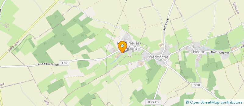 localisation de l'entreprise GROUPEMENT AGRICOLE D'EXPLOITATION EN COMMUN RECONNU DE LA NAVE  FONTAINE-LES-HERMANS