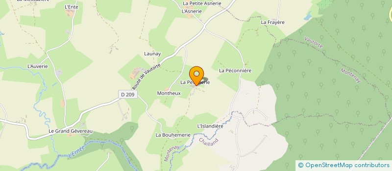 localisation de l'entreprise GROUPEMENT AGRICOLE D EXPLOITATION EN COMMUN RECONNU DE LA PESGERIE à MONTENAY
