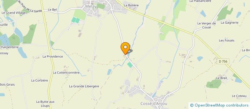 localisation de l'entreprise GROUPEMENT AGRICOLE D'EXPLOITATION EN COMMUN RECONNU DE LA PREE à CHEMILLE-EN-ANJOU