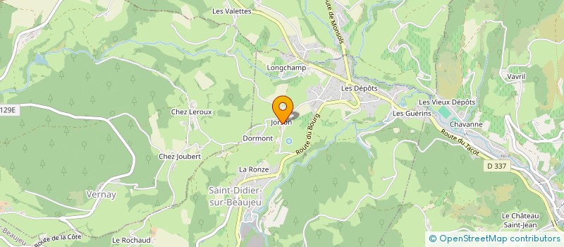 localisation de l'entreprise GROUPEMENT AGRICOLE D'EXPLOITATION EN COMMUN RECONNU DE LA SAVOIE à VERNAY