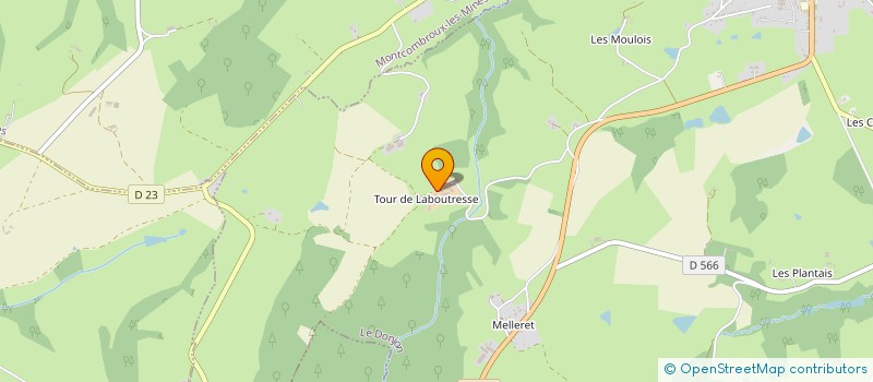localisation de l'entreprise GROUPEMENT AGRICOLE D'EXPLOITATION EN COMMUN RECONNU DE LA TOUR DE LA BOUTRESSE à LE DONJON
