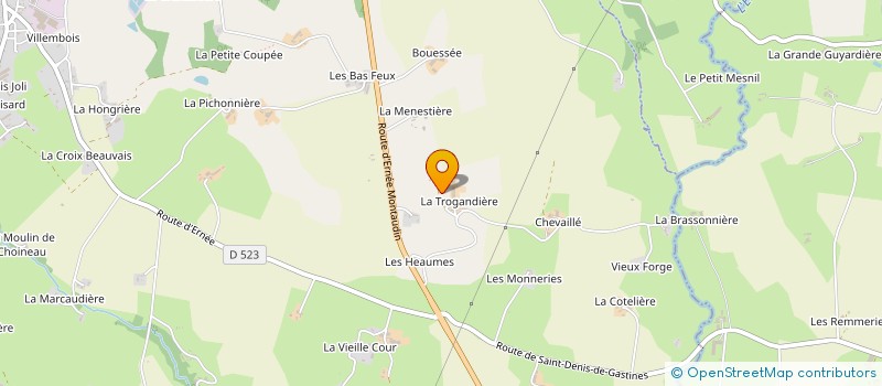 localisation de l'entreprise GROUPEMENT AGRICOLE D'EXPLOITATION EN COMMUN RECONNU DE LA TROGANDIERE à LARCHAMP