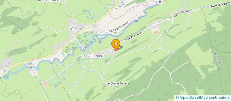 localisation de l'entreprise GROUPEMENT AGRICOLE D'EXPLOITATION EN COMMUN RECONNU DE LA VIE NEUVE  LES VILLEDIEU