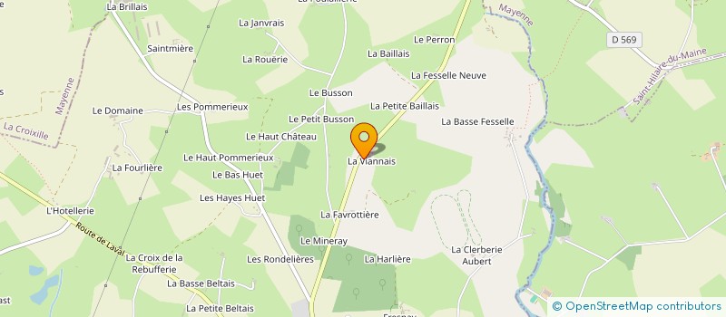 localisation de l'entreprise GROUPEMENT AGRICOLE D EXPLOITATION EN COMMUN RECONNU DE LA VIENNAIS à LE BOURGNEUF-LA-FORET