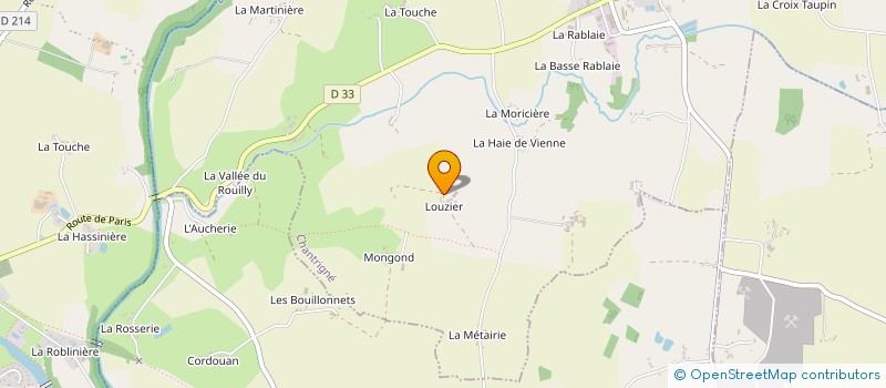 localisation de l'entreprise GROUPEMENT AGRICOLE D EXPLOITATION EN COMMUN RECONNU DE LOUZIER  CHANTRIGNE