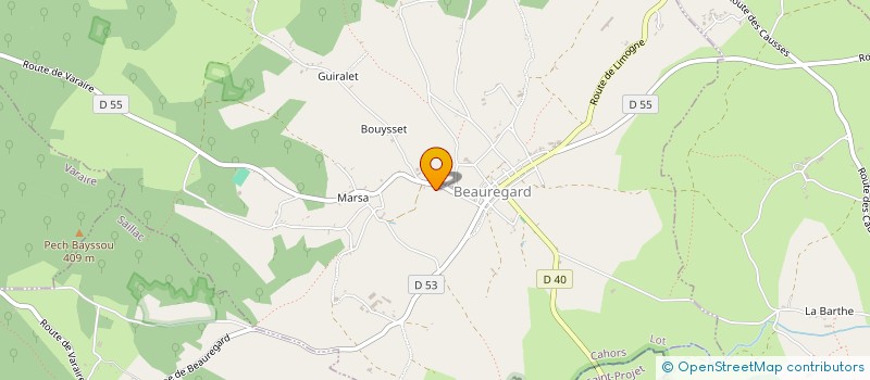 localisation de l'entreprise GROUPEMENT AGRICOLE D'EXPLOITATION EN COMMUN RECONNU DE MARSA  BEAUREGARD