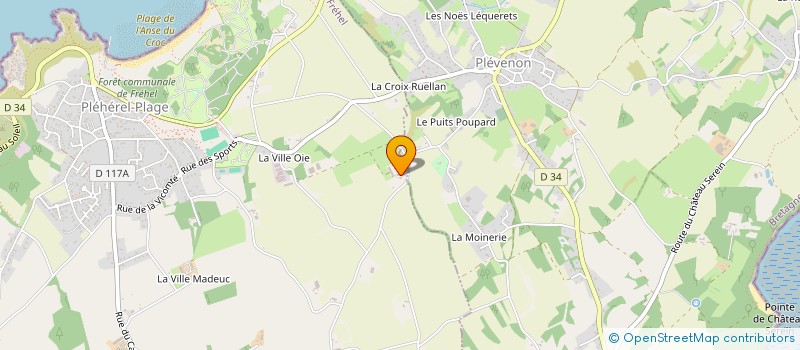 localisation de l'entreprise GROUPEMENT AGRICOLE D'EXPLOITATION EN COMMUN RECONNU DE PLEHEREL à FREHEL