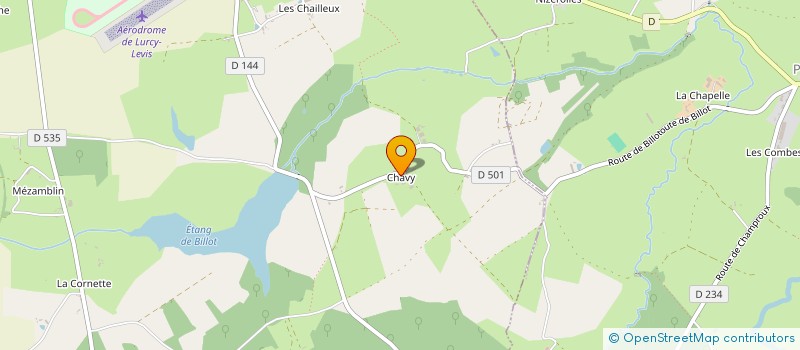 localisation de l'entreprise GROUPEMENT AGRICOLE D'EXPLOITATION EN COMMUN RECONNU DEBORD à LURCY-LEVIS