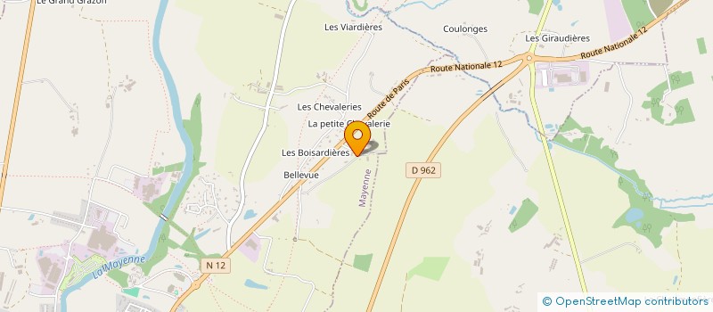 localisation de l'entreprise GROUPEMENT AGRICOLE D EXPLOITATION EN COMMUN RECONNU DELOGE à MAYENNE