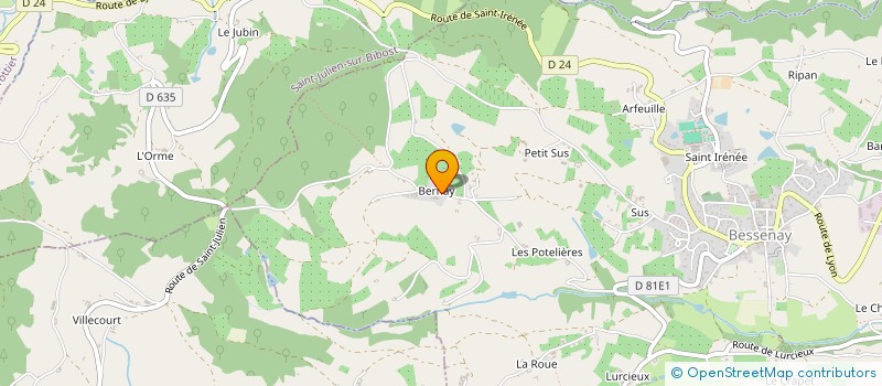 localisation de l'entreprise GROUPEMENT AGRICOLE D'EXPLOITATION EN COMMUN RECONNU DELORME FRANCOIS ET STEPHANIE  BESSENAY