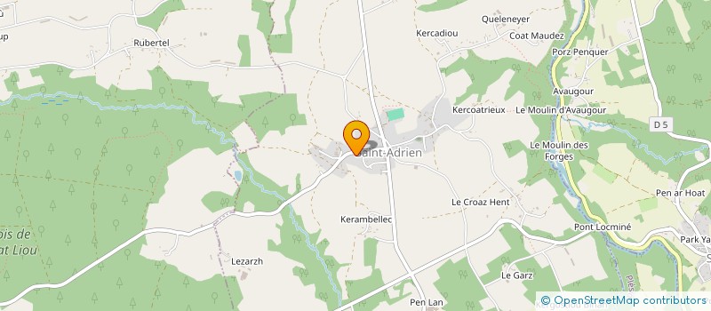 localisation de l'entreprise GROUPEMENT AGRICOLE D'EXPLOITATION EN COMMUN RECONNU DERRIEN MOREAU à SAINT-ADRIEN