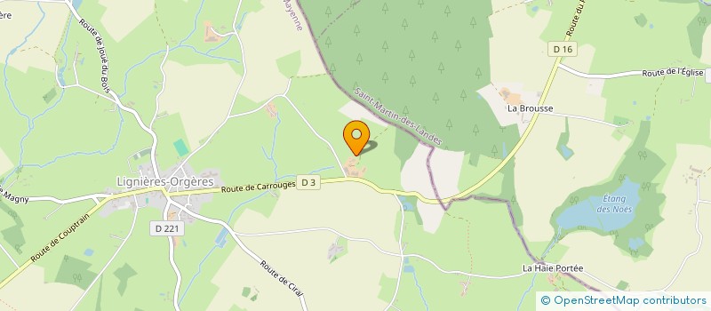 localisation de l'entreprise GROUPEMENT AGRICOLE D'EXPLOITATION EN COMMUN RECONNU DES 2 REGIONS  SAINT-MARTIN-DES-LANDES