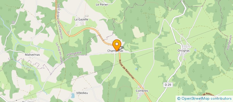 localisation de l'entreprise GROUPEMENT AGRICOLE D'EXPLOITATION EN COMMUN RECONNU DES 3 EAUX à SAINT-PIERRE-DU-CHAMP